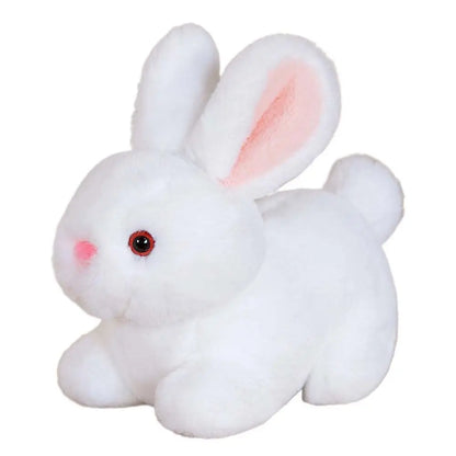 Coelho de 15/20 cm, adorável posição de deitada travesseiro fofo de abraço e confortável