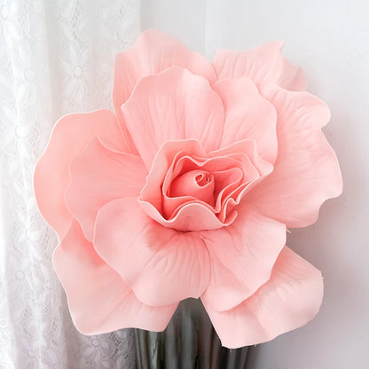 Decoração de flores de papel 3D de 40,6 cm para parede, flores de papel gigantes, flores