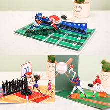 Carregar imagem no visualizador da galeria, Cartão pop-up de basquete 3D - Aniversário - Dia dos Pais - Todas as ocasiões
