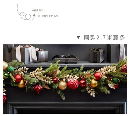 Guirlanda de Natal para porta da frente, decoração de guirlanda de Natal, guirlanda Natal