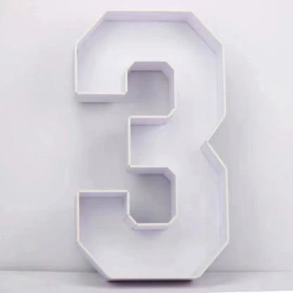 Letras Gigante Moldura para balões, moldura de mosaico de 73 cm, balões reutilizáveis