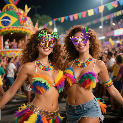Máscara De Decoração De Festa de Papel Temática De Carnaval De Carnaval 24 peças