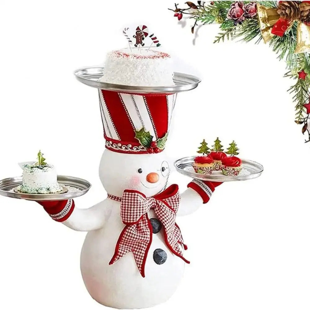 Suporte de Resina Mesa de Canto Papai Noel de Resina com Tampo de Vidro Design Toscano