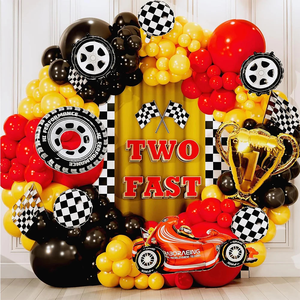Balão Metalizado Hot Wheels Kit de 118 balões para montar facilmente – Arco e guirlanda