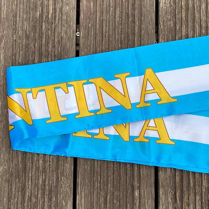 Cachecol de futebol da Copa do Mundo, presente íntimo lenço de futebol para exterior