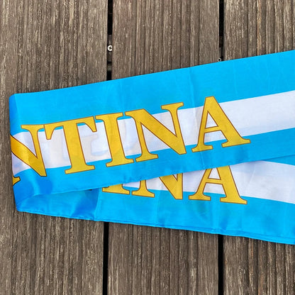 Cachecol de futebol da Copa do Mundo, presente íntimo lenço de futebol para exterior