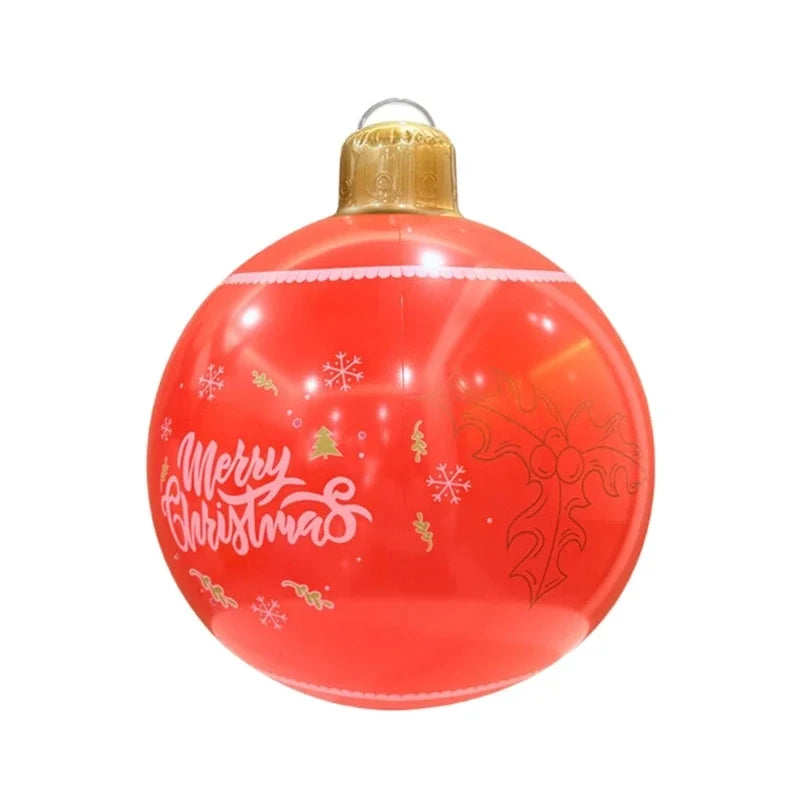 Bola Natal Inflável para Shopping Center e Bolas Natalinas Coloridas Cenários Fotográficos