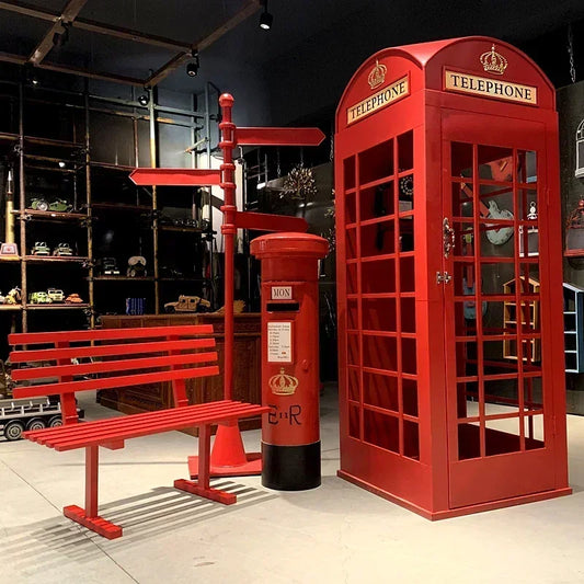 Cabine telefônica vintage, caixa de correio Cabine Telefônica Vintage Projetada Toque