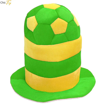 Chapéu Bola e Bandeira Brasil Copa do Mundo 62*33cm / 24.41*13 Pol.