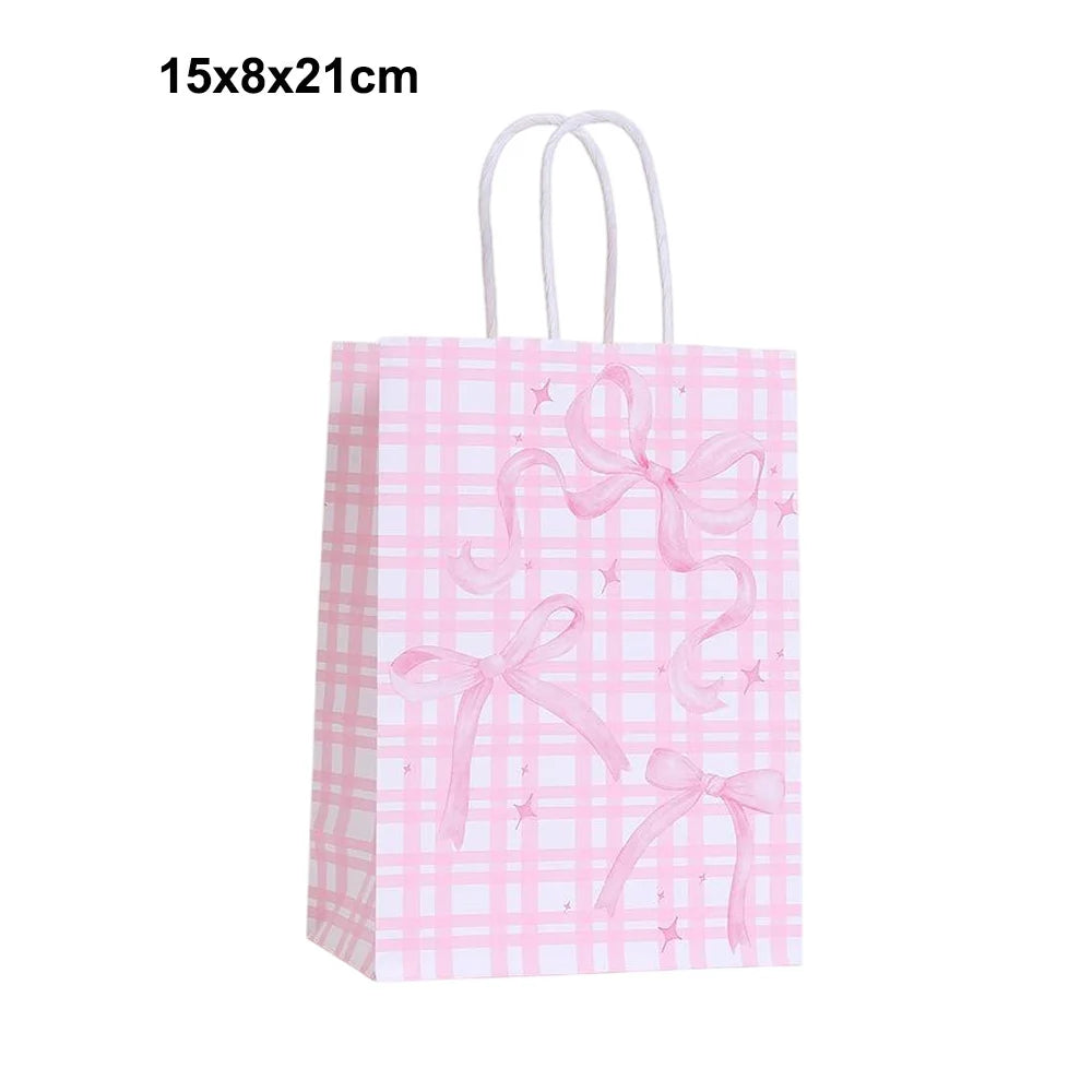 Sacolas Rosa Dia das Mães Pacote com 12 caixas de lembrancinhas de festa rosa, sacos