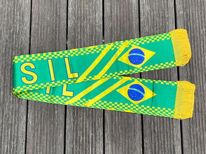 Cachecol esportivo de futebol para a euro malha de futebol de Portugal, 145*18 cm