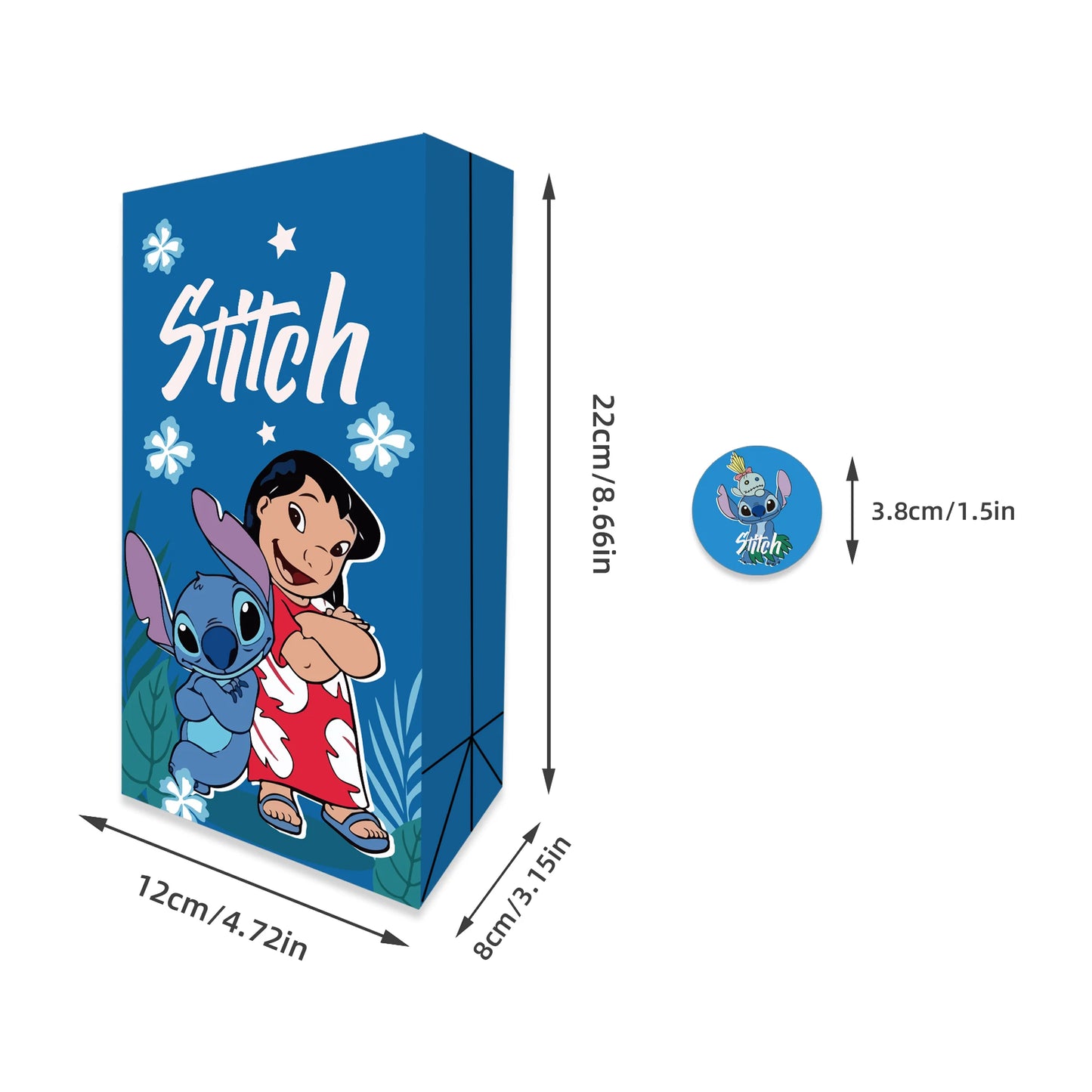 Itens lilo & stitch personalizados Saquinhos Surpresa Aniversário Disney Stitch & Angel