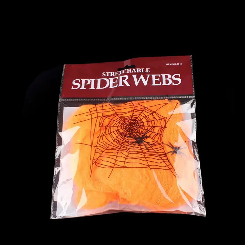 Teia de Aranha Branca para Decoração de Festas e Teia de Aranha Branca
