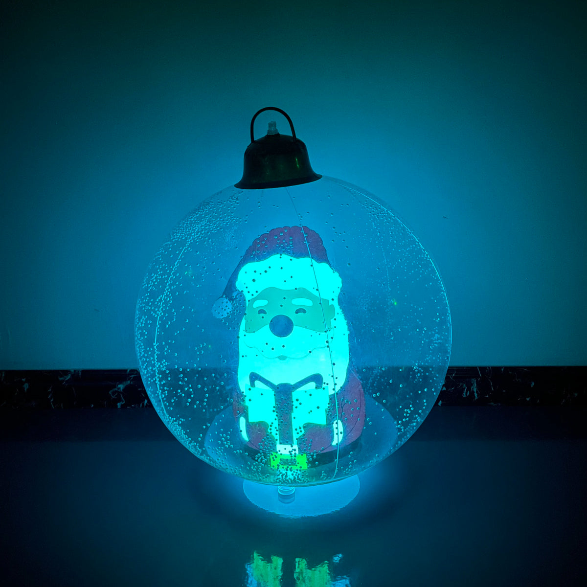Bolas Decorativas Insufláveis de PVC 24 Polegadas para Shopping, Ornamento Inflável Natal