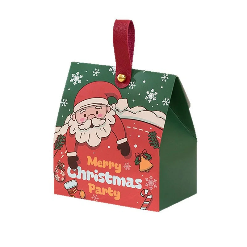 Sacola Temática de Natal 12 Peças Caixa de Embalagem de Frutas de Natal Caixa Presente
