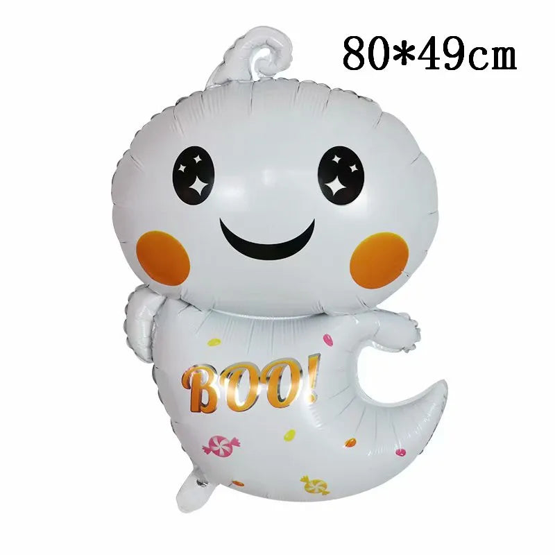 Decoração de festa de Halloween 3D balões decoração abóbora gato balão forma fantasma