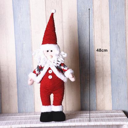 Boneco Natal Papai Noel Cozinheiro Padeiro Chef Em Tecido 48cm