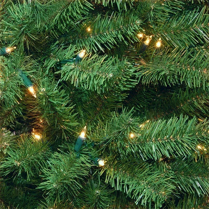 Árvore de Natal Pré-Iluminada 2 Metros Árvore Decorativa Artificial Verde Articulada LED