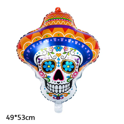 Balões grandes Halloween, conjunto independente balões grandes alumínio, abóbora