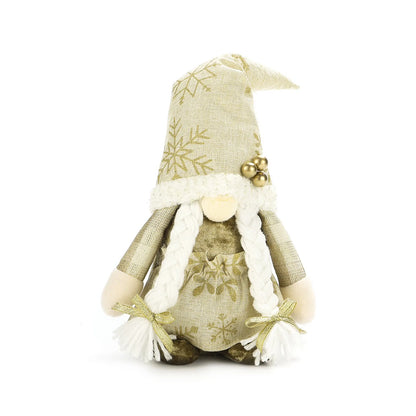 Kit boneco Papai Noel Boneco de Neve Rena Natal Boneco de Natal em pé - boneca retrátil