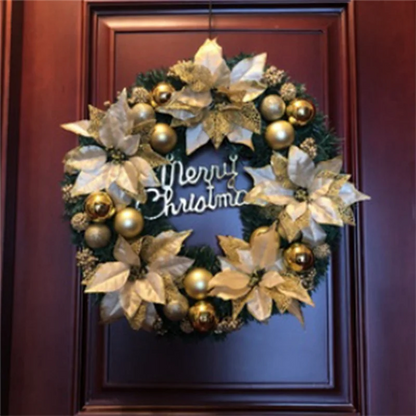 Guirlanda natalina decorativa Coroa De Flores Decorativa, Decoração De Flores, Guirlanda