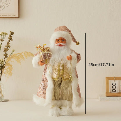 Boneco de Papai Noel - Decoração mesa Natal, estatuetas de Papai Noel, em pé, Papai Noel