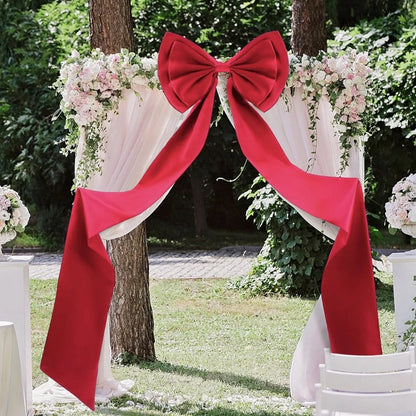 Decoração de laço gigante de casamento, laços grandes, decoração de parede de quarto