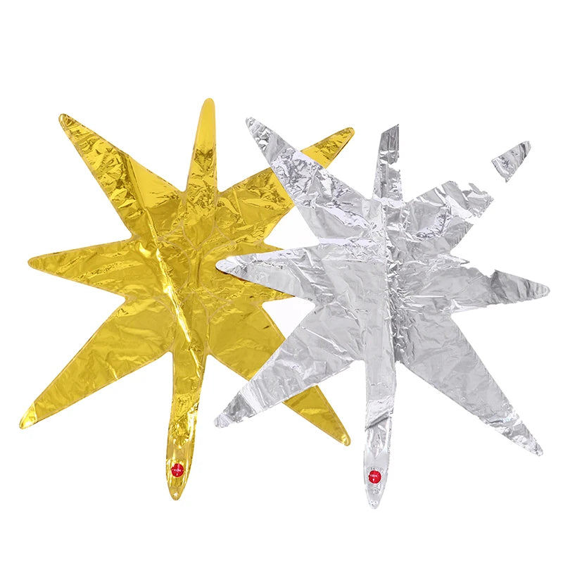 Kit 5 Balão Estrela 14 Pontas Grande 22 Polegadas 67cm. Balão Estrela
