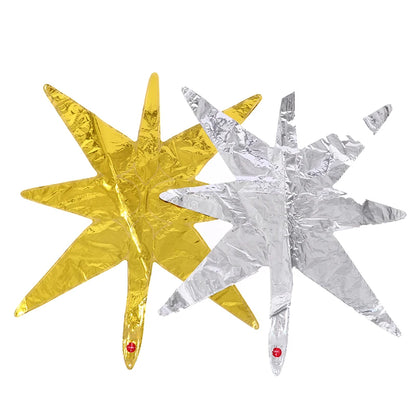 Kit 5 Balão Estrela 14 Pontas Grande 22 Polegadas 67cm. Balão Estrela