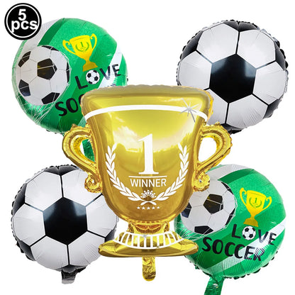 Balões Copa do Mundo Conjunto de balões de festa de futebol, campeonato e balões troféu