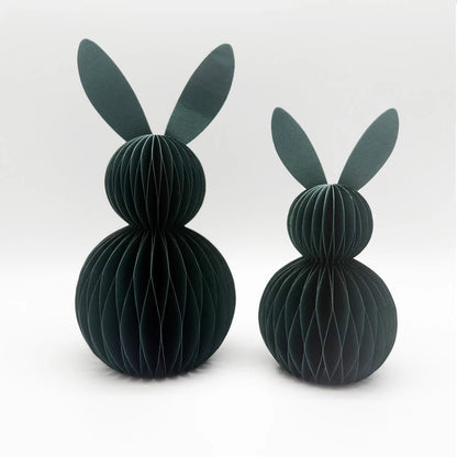 Coelho da Páscoa de Papel Decoração de Páscoa, Conjunto de 2 Peças de Centro de Mesa