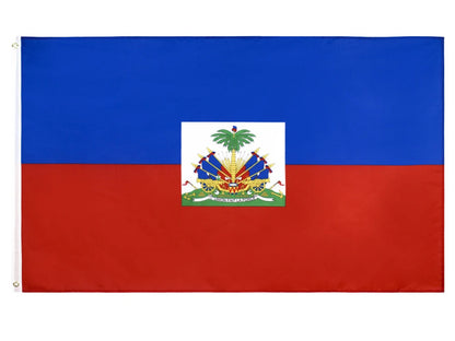 Bandeira do Haiti 1,2 x 1,8 m Bandeira nacional Copa do Mundo haitiana para celebrações