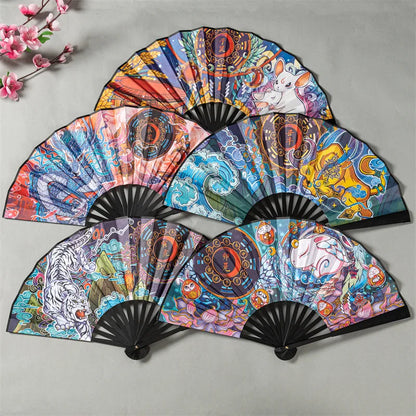 Leque de mão chinês leque dobrável chinês decoração da cultura chinesa decoração retrô