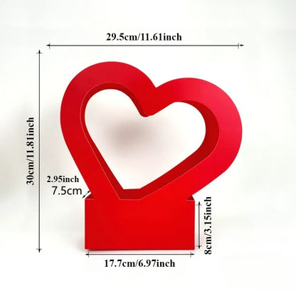 Sacola de flores amor conjunto de 10 peças cestos decorativos flores papelão dourados