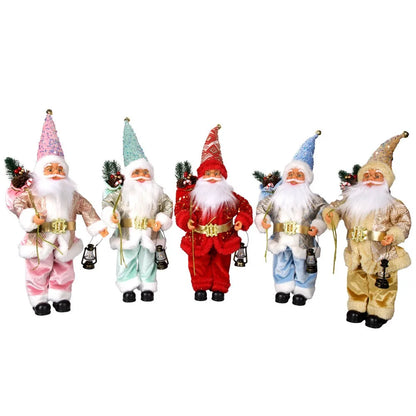 Decoração Natal Papai Noel Papai Noel de 34CM*20CM em pé estátua Papai Noel coleção