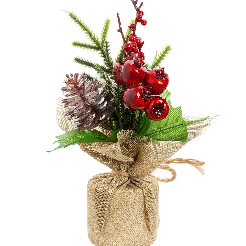 Vasos Árvores de Natal 1/3 Peças 23cm de Altura Pequenos Vasos de Árvores de Natal
