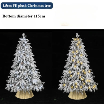 Árvore de Natal Artificial Mini Árvore Natal Branca com Luzes Quentes Decorações Natal