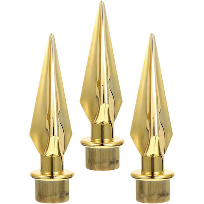 Topo de mastro decorativo 3 peças de cabeça de mastro de bandeiras ao ar livre mastro