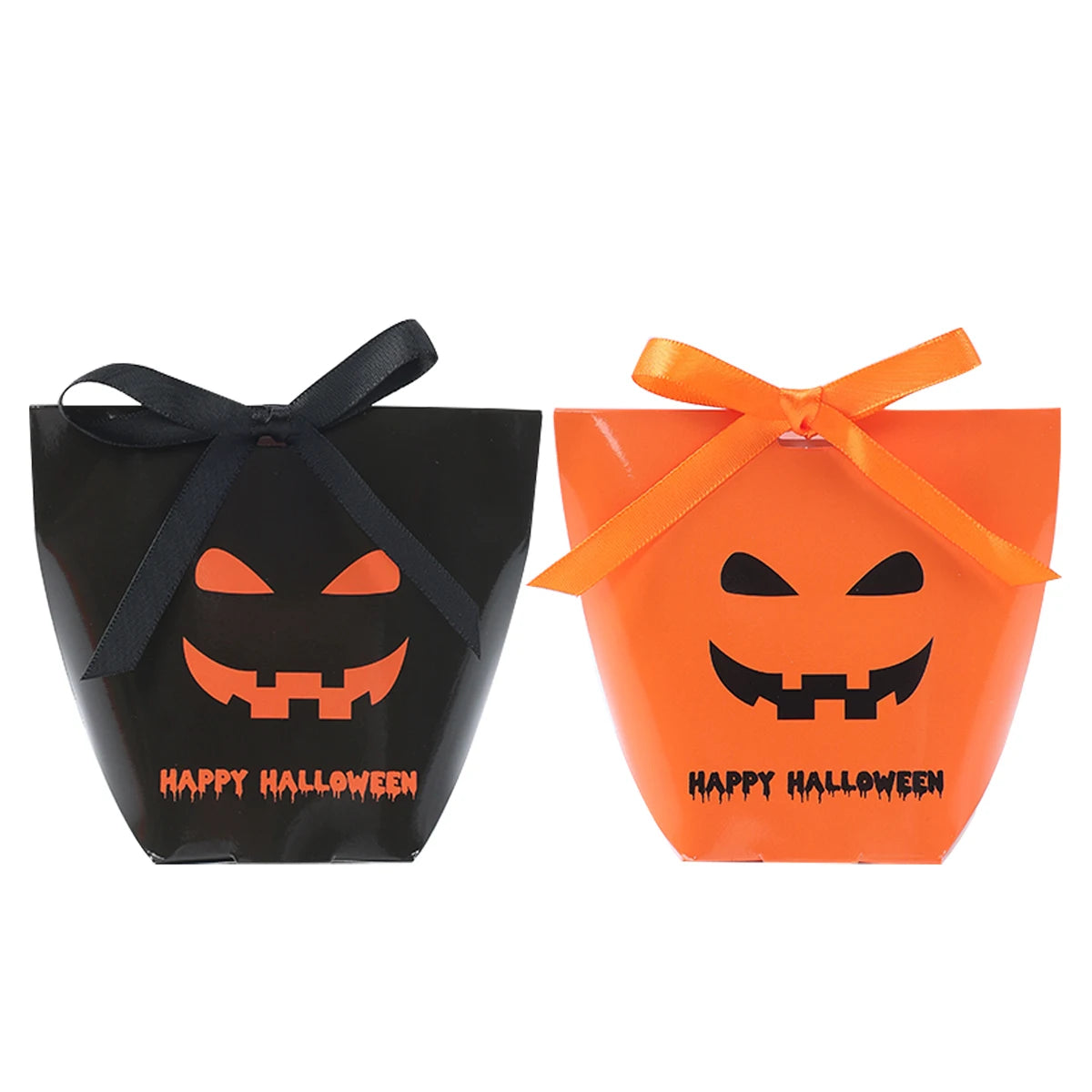 Sacos de doces de Halloween 6 peças, lembrancinhas de festa de Halloween para doces