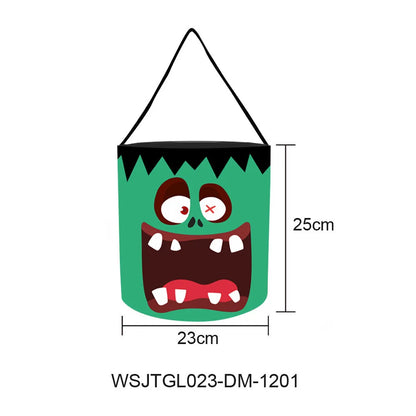 Cesta Dobrável Halloween 1 peças de luz de LED, sacos de doces ou travessuras Halloween