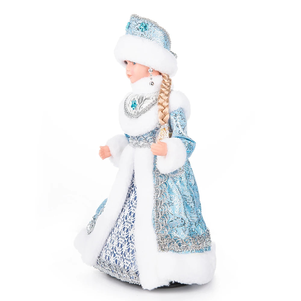 Natal Papai Noel Menino Menina Russa Música Eletrônica Ornamentos Decoração Natal