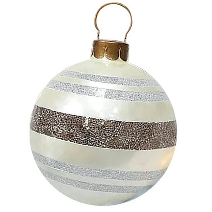 Bola de Natal inflável Genérica de PVC para Áreas Externas, Enfeite Árvore Natal 60cm