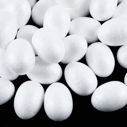 Ovos de isopor em forma de ovo, 20 peças, bolas de espuma de 7cm, ovos de isopor 9cm