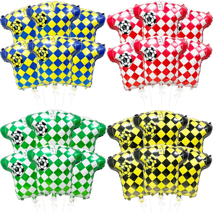 Balão de Futebol Copa do Mundo Camisa, Preto, Pacote com 6, Balão em Formato de Camisa