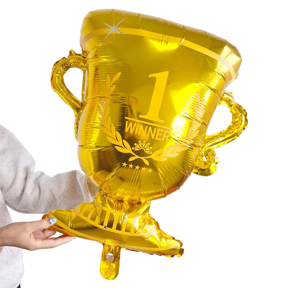 Balões Copa do Mundo Conjunto de balões de festa de futebol, campeonato e balões troféu