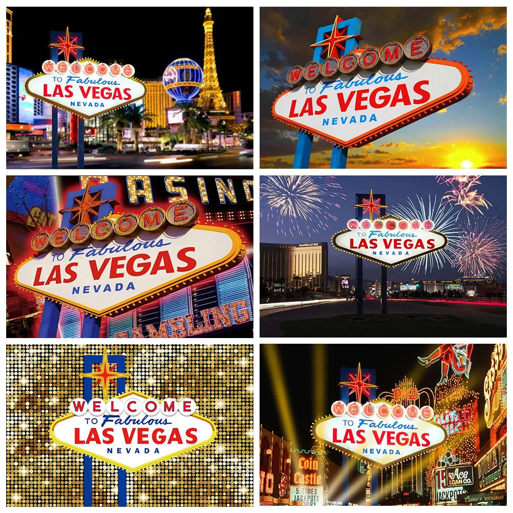 Cenário de aniversário de cassino Las Vegas Casino Noite Tema de Aniversário Decorações