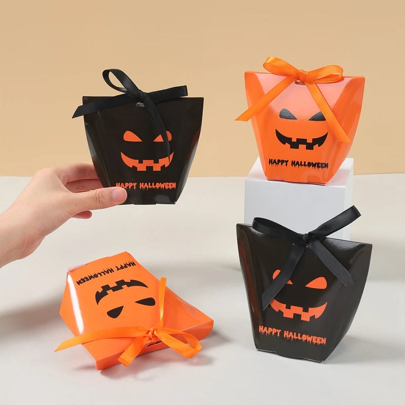 Sacos de doces de Halloween 6 peças, lembrancinhas de festa de Halloween para doces