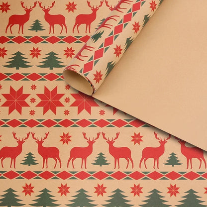 Papel Kraft de Elementos de Natal/de Embrulho de Caixa de Presente Suprimentos Festas