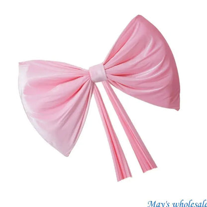 Laço decoração de shopping arcos de pelúcia vermelhos grandes Borgonha decoração