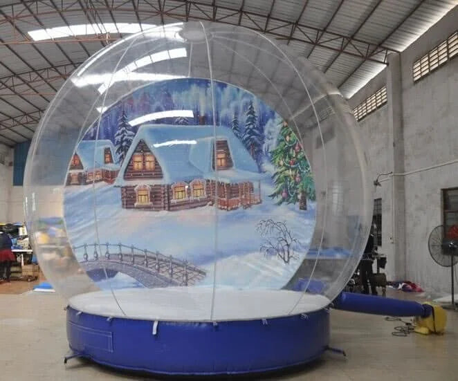Bola de Natal Inflável de Dimensões 3m*4m*5m Bola Gigante de Natal Decorada em PVC